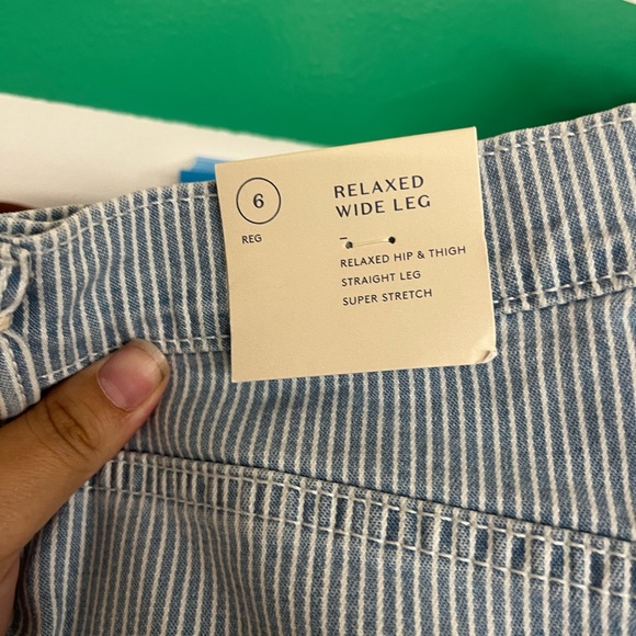 New with tags blue and white striped pants - Picture 3 of 4